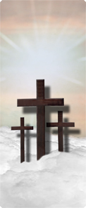 Three Crosses (Clouds) Bronze